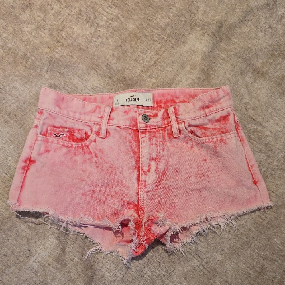 Hollister Pink Demin Shorts